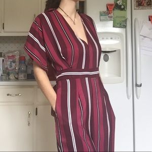 Sexy Plum Striped Bodysuit size women’s 3